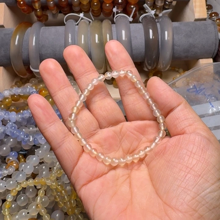 略***略玛瑙/玉髓未镶嵌手链9919……9.9