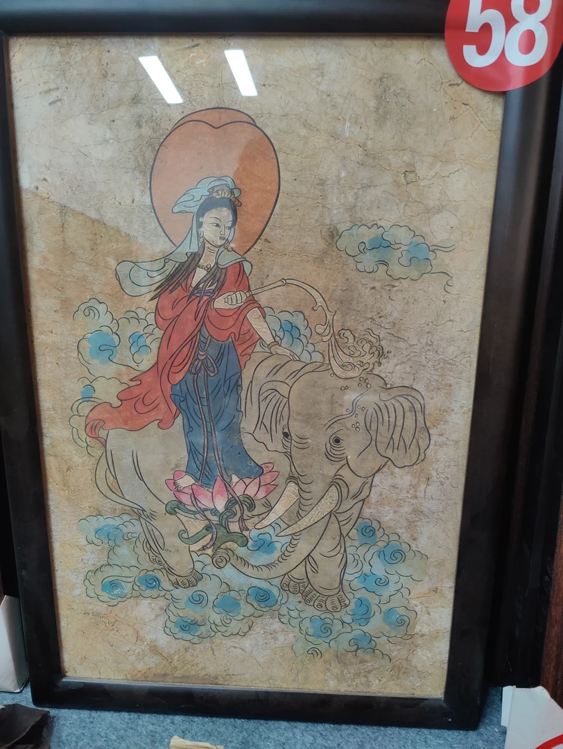 墙皮画尺寸95×65厘米