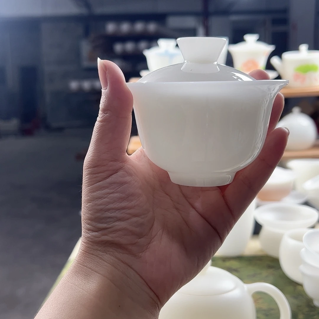 大***y璞玉陶瓷二才盖碗满容180ml盖下160ml