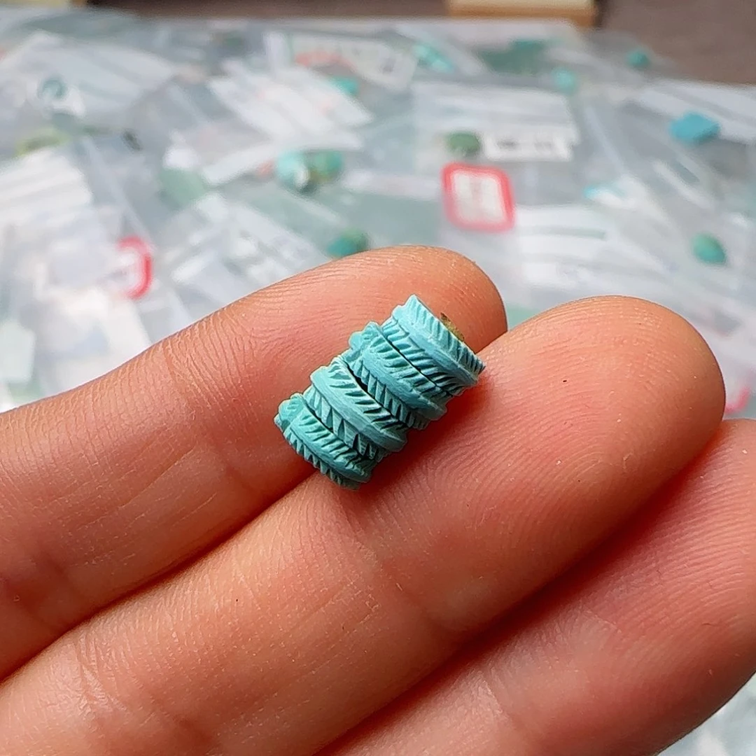 绿松石珠宝半成品未镶嵌