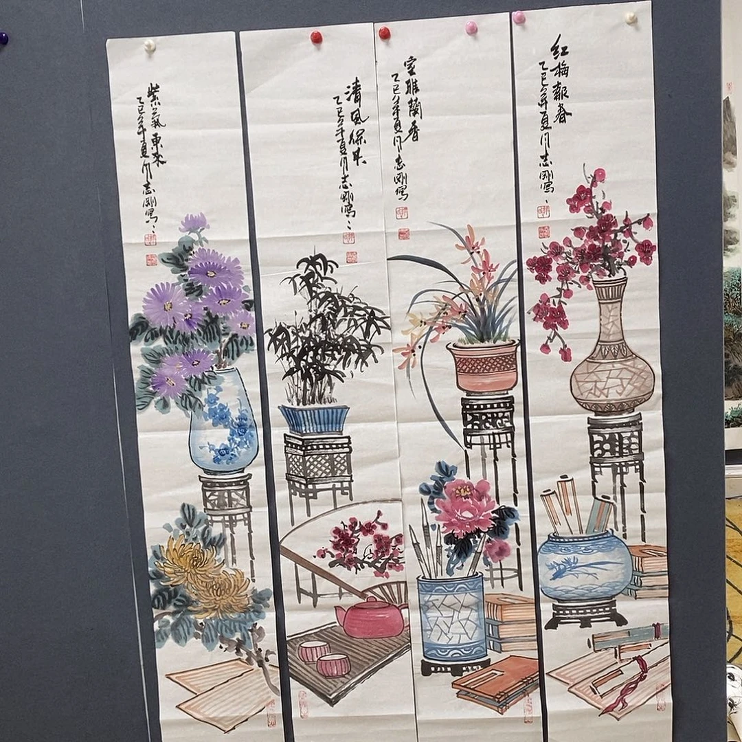 国画27/138郭志刚手绘画芯