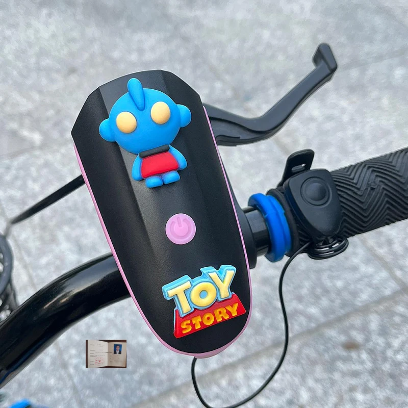 自行车夜行灯骑行灯充电带喇叭灯光防水可爱儿童夜骑山地车灯