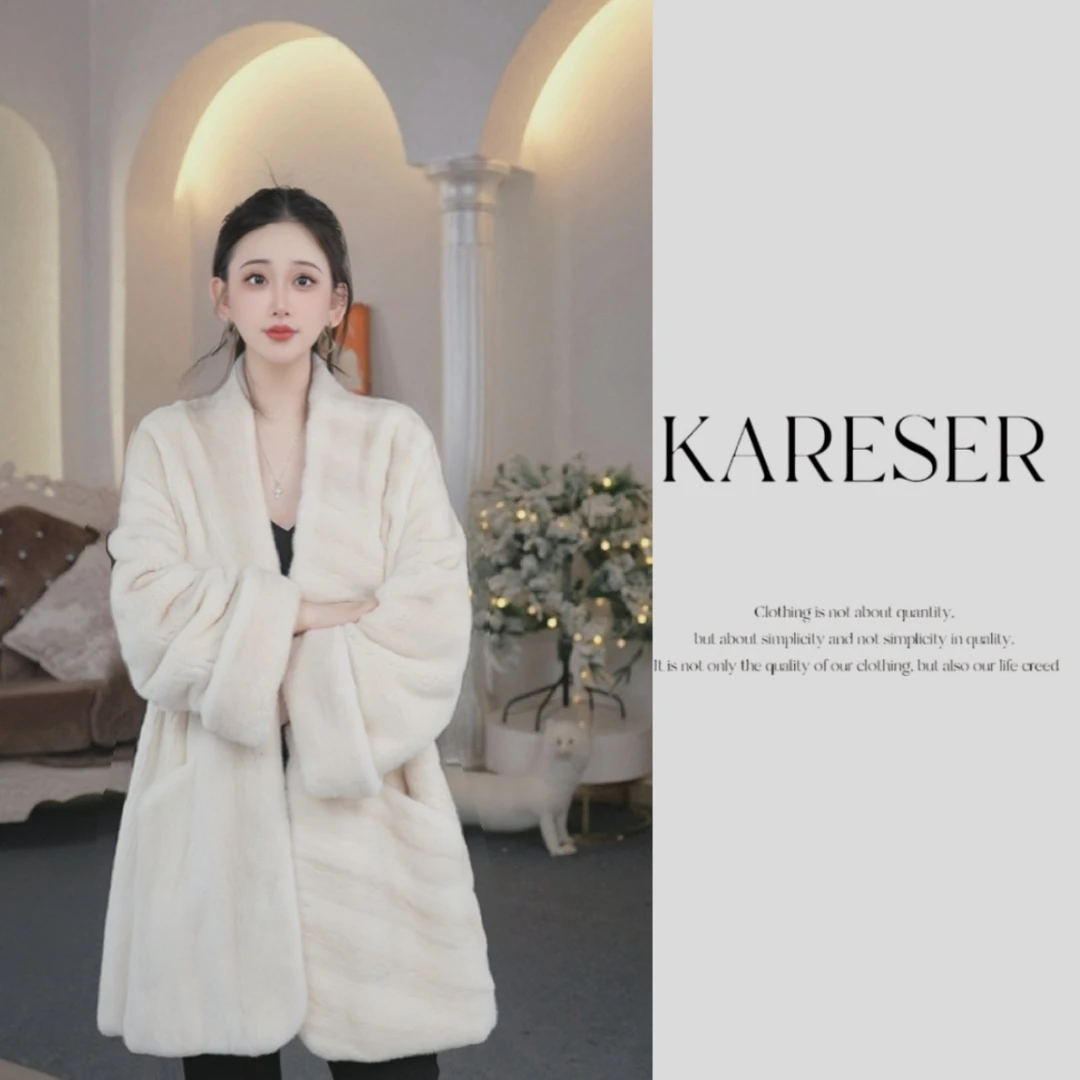 【貂依】AB面85cm丹麦哥本哈根紫金短二天鹅绒水貂A251