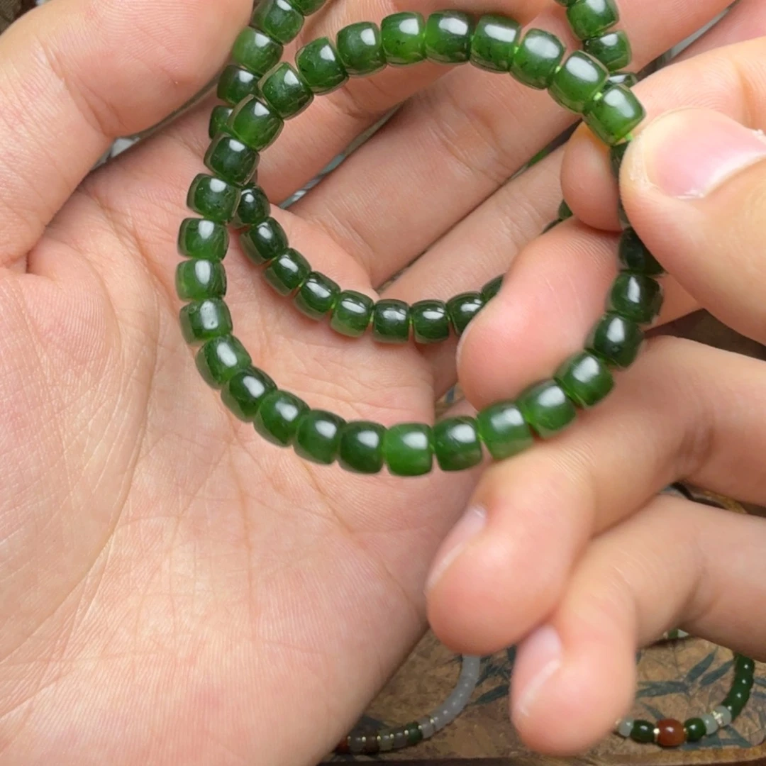 手链未镶嵌和田玉（糖玉）