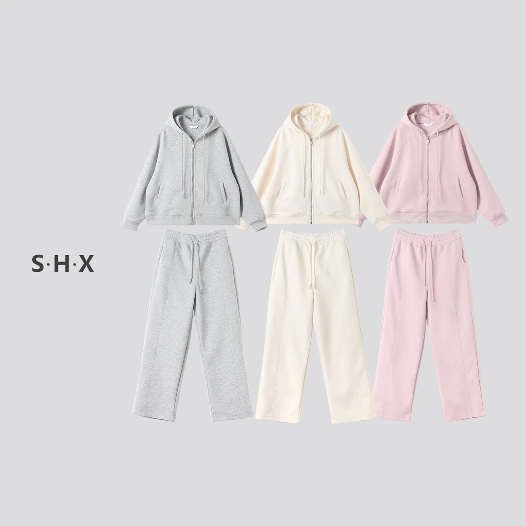 灰色宽松连帽卫衣卫裤运动套装女春秋爆款2025新款高级感休闲套装