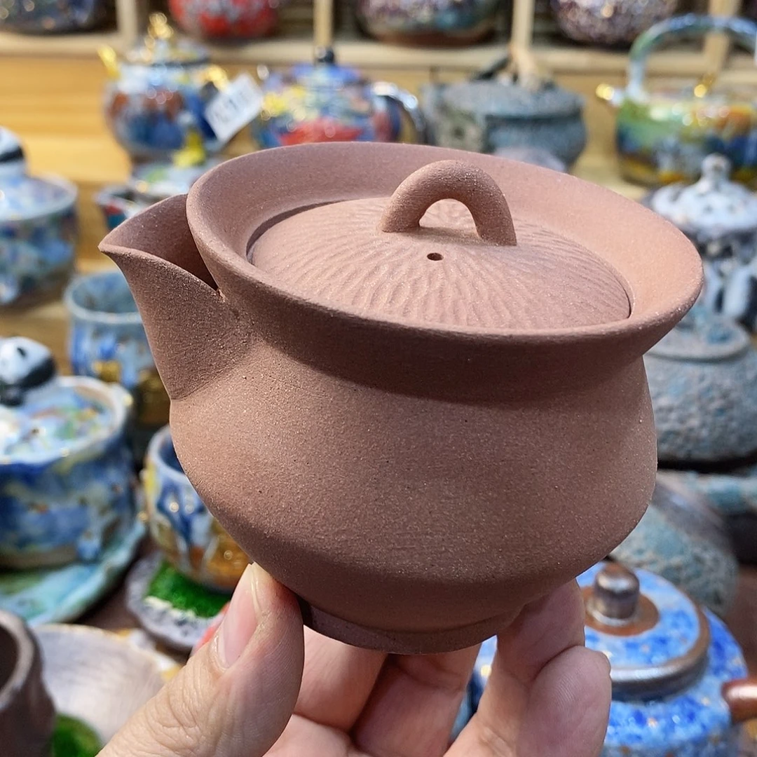 粗陶志野柴烧茶器