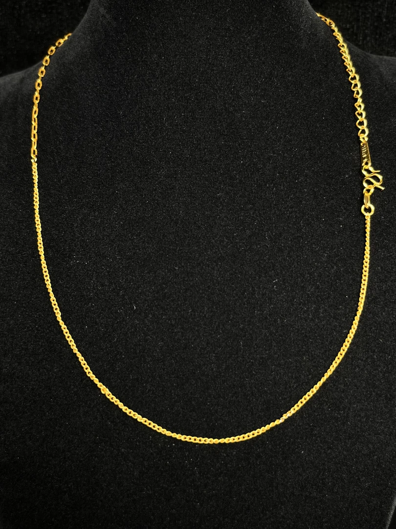 铜合金项链  镀k金  M扣头混拼接 AB项链-可搭吊坠 时尚潮流