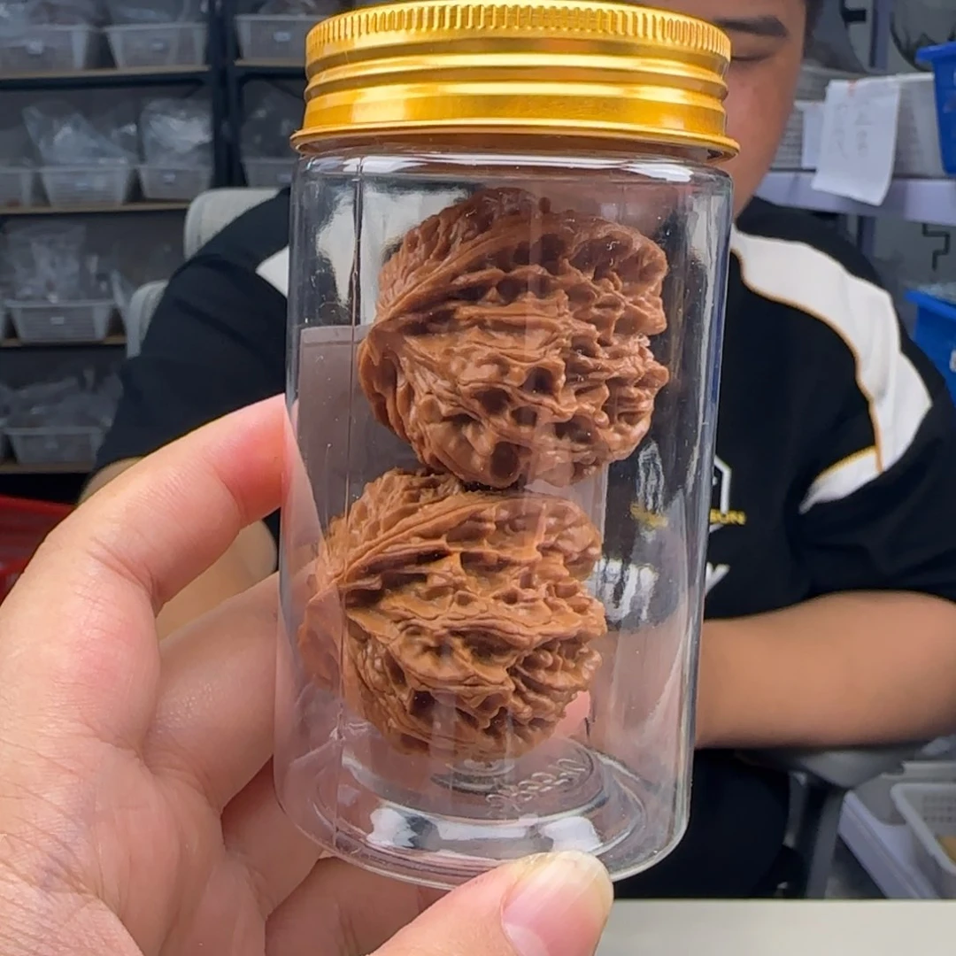 文玩核桃把件42全品无休苹果园金罐送小包