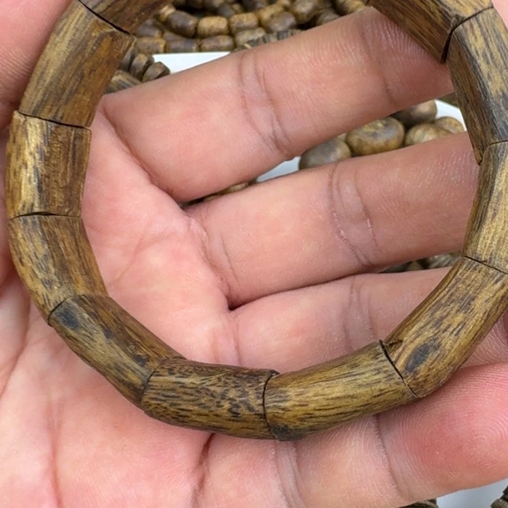 手串沉香保****兽金沙叶手串12克加