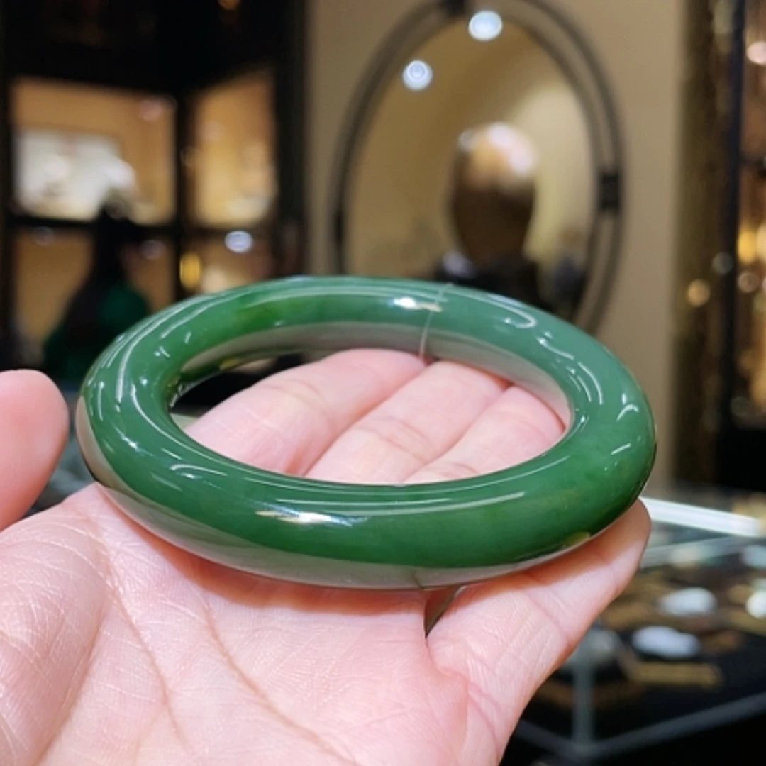 【闪购商品】和田玉手镯未镶嵌56#77.16g