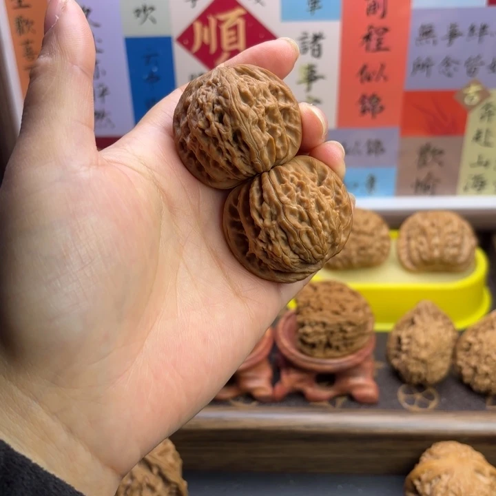 文玩核桃把件全品磨盘