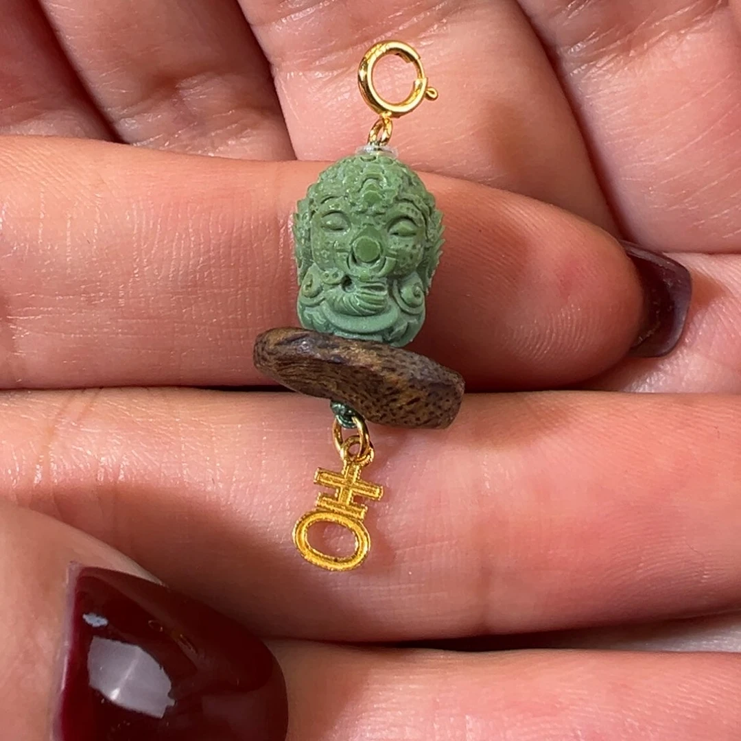 绿松石配件18K金镶嵌配件