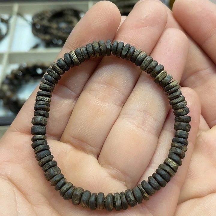 沉香手串奇楠佛珠单圈沉水级6毫米