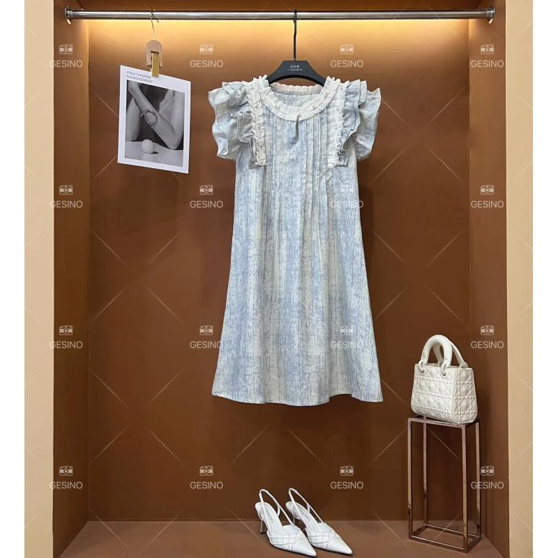 【丽】春夏新款优雅百搭时尚中国风女装连衣裙 XP-2025101