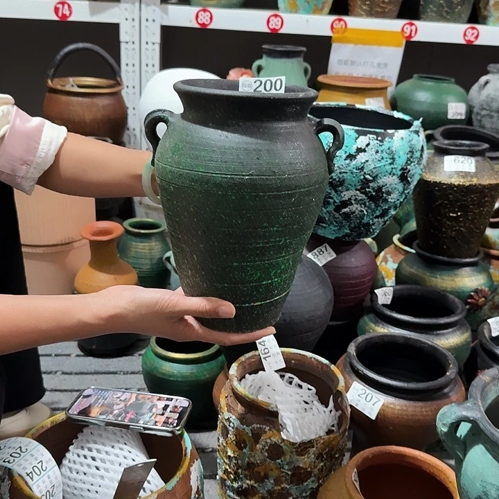 瑕疵绿色双耳200高度24口径14