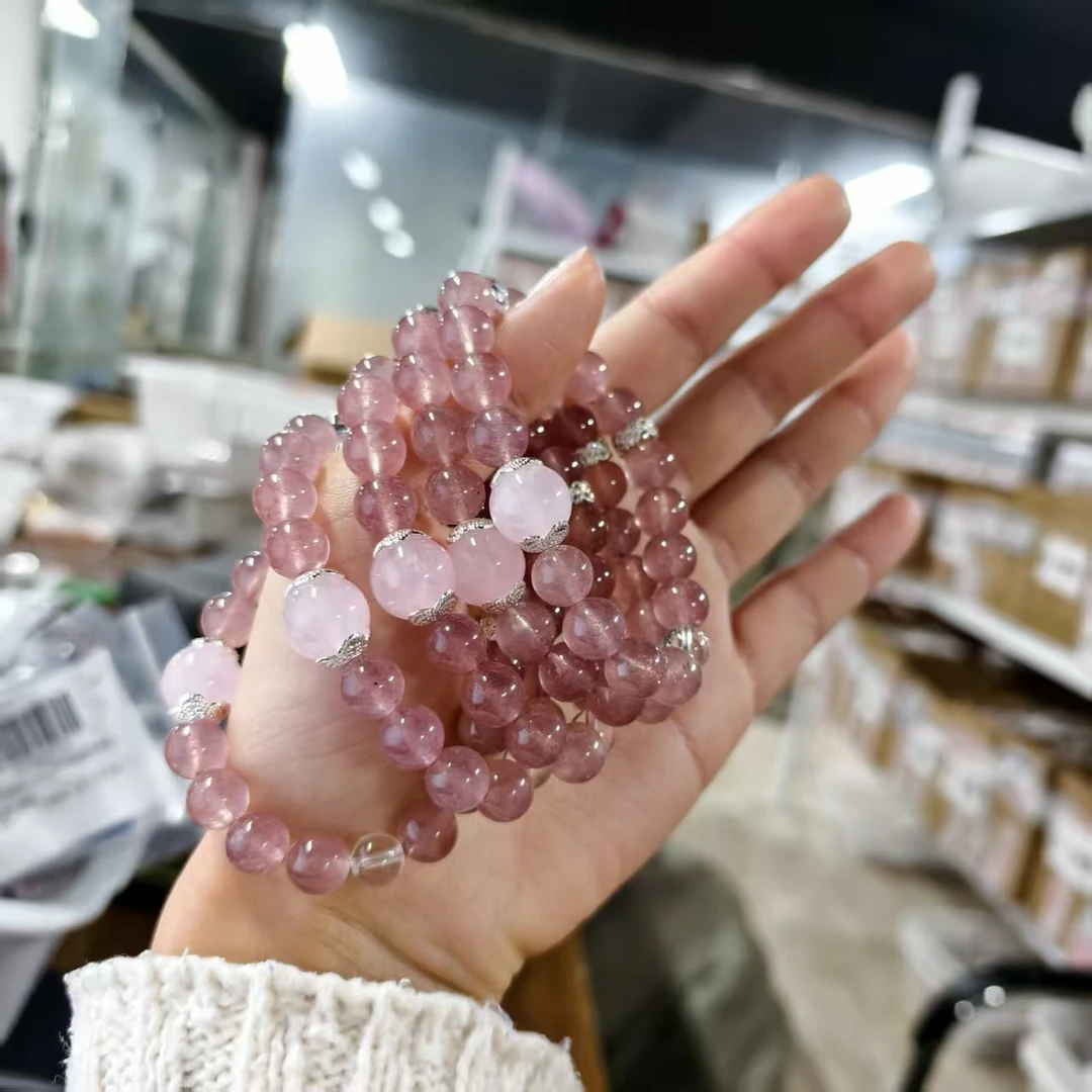 【书记晶选】粉丝福利草莓晶设计款手串8mm+多样性发一件