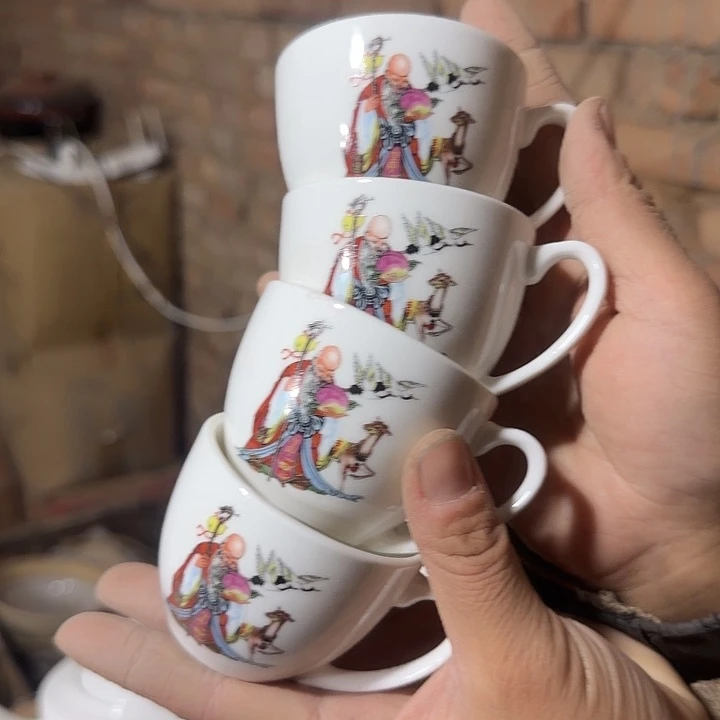 库存微瑕老寿星四个