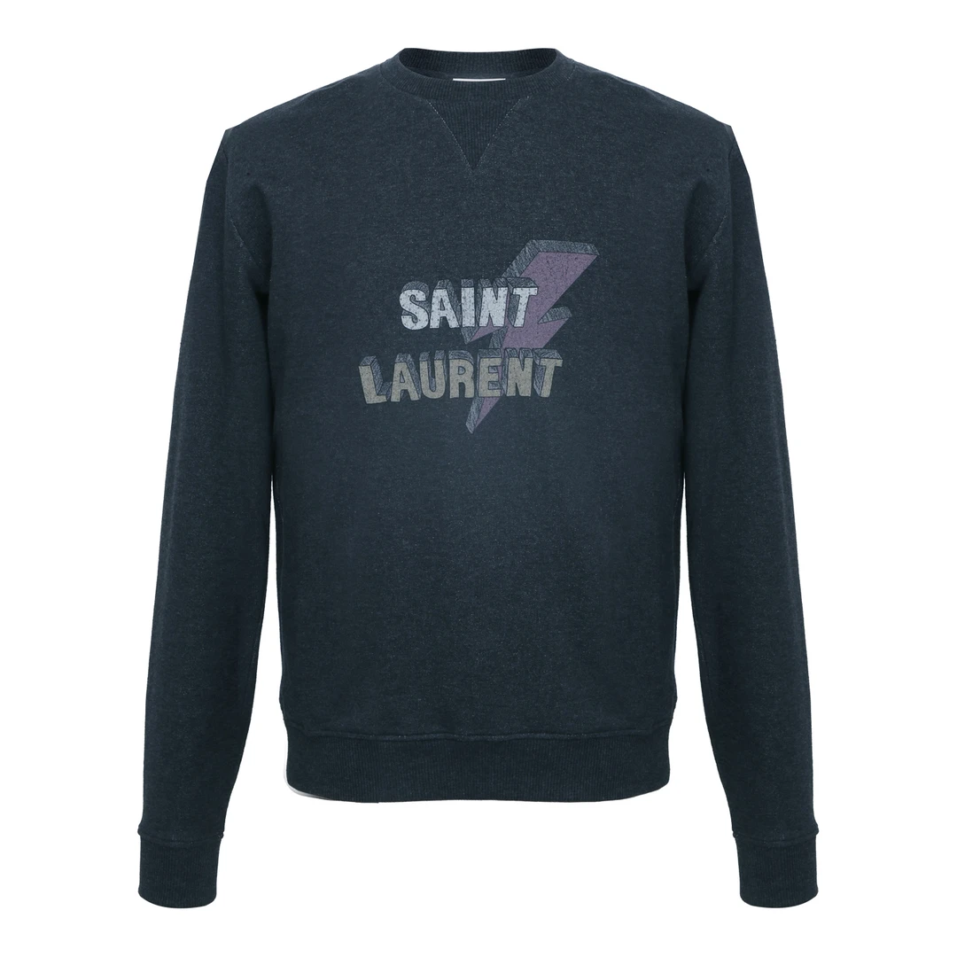 未使用 YSL/圣罗兰  男士灰色卫衣2114085000008-A0108
