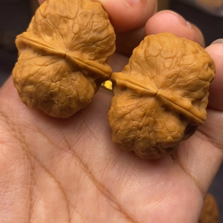 文玩核桃把件38尺方尊金蟾