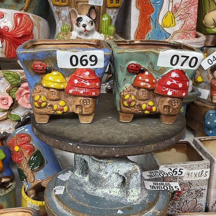 粗陶材质多肉花盆