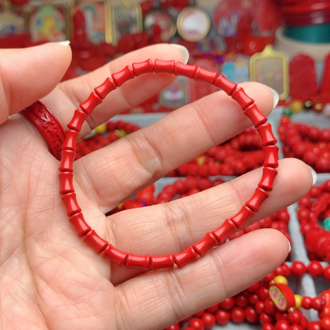 天然辰砂工艺品朱砂手串