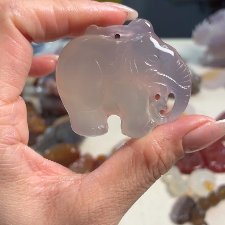 玛瑙/玉髓未镶嵌吊坠(不含链)