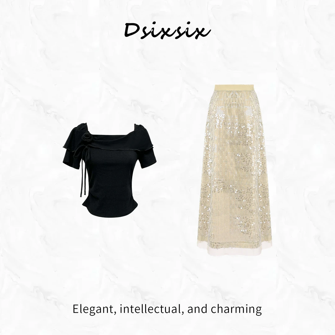 Yeah Me/也觅【赫斯庄园】夏季新款法式轻奢气质高级感半身裙套装女