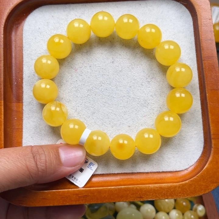 琥珀未镶嵌珠宝奇石M116号13+鸡油黄微瑕