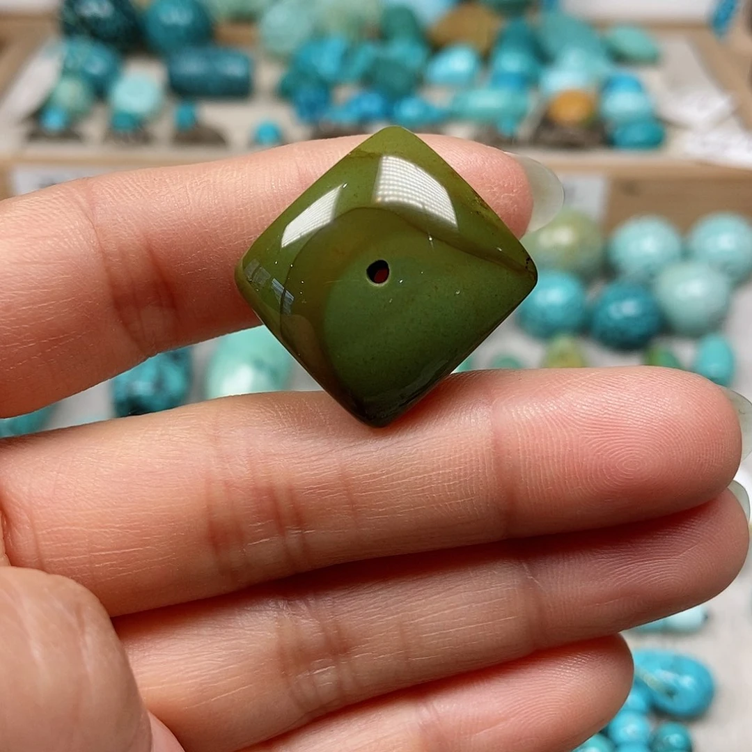 未镶嵌绿松石珠宝半成品