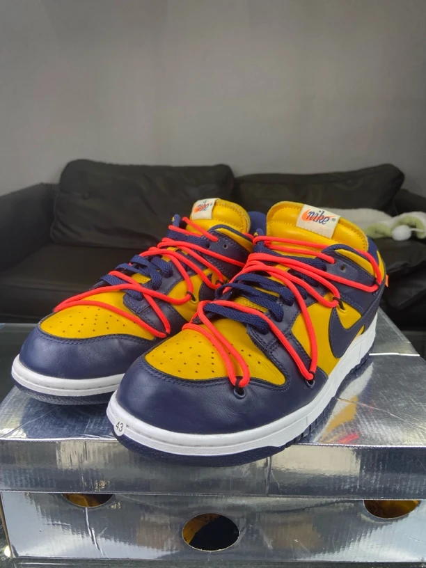 95新 NIKE/耐克 ow dunk黑曜石43码原盒97新