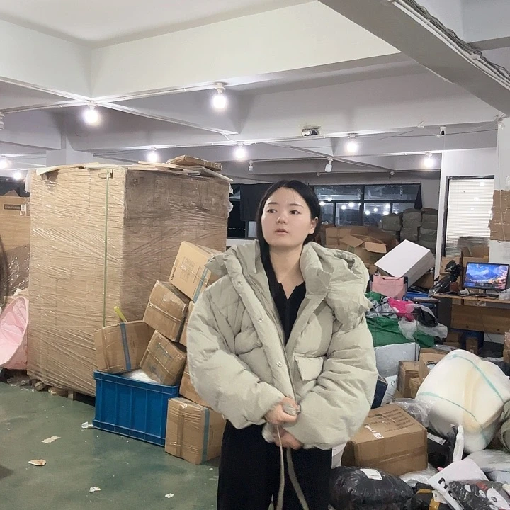 豆绿色T家面包服 抽绳款s码