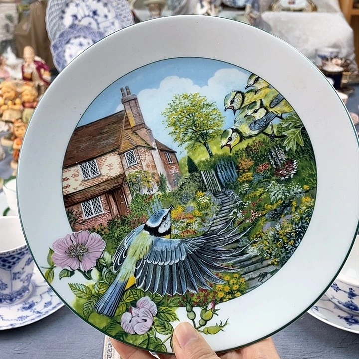 中古欧瓷瓷器小房子