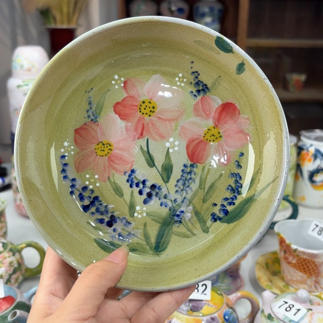 景德镇手绘高温釉下彩陶瓷茶具