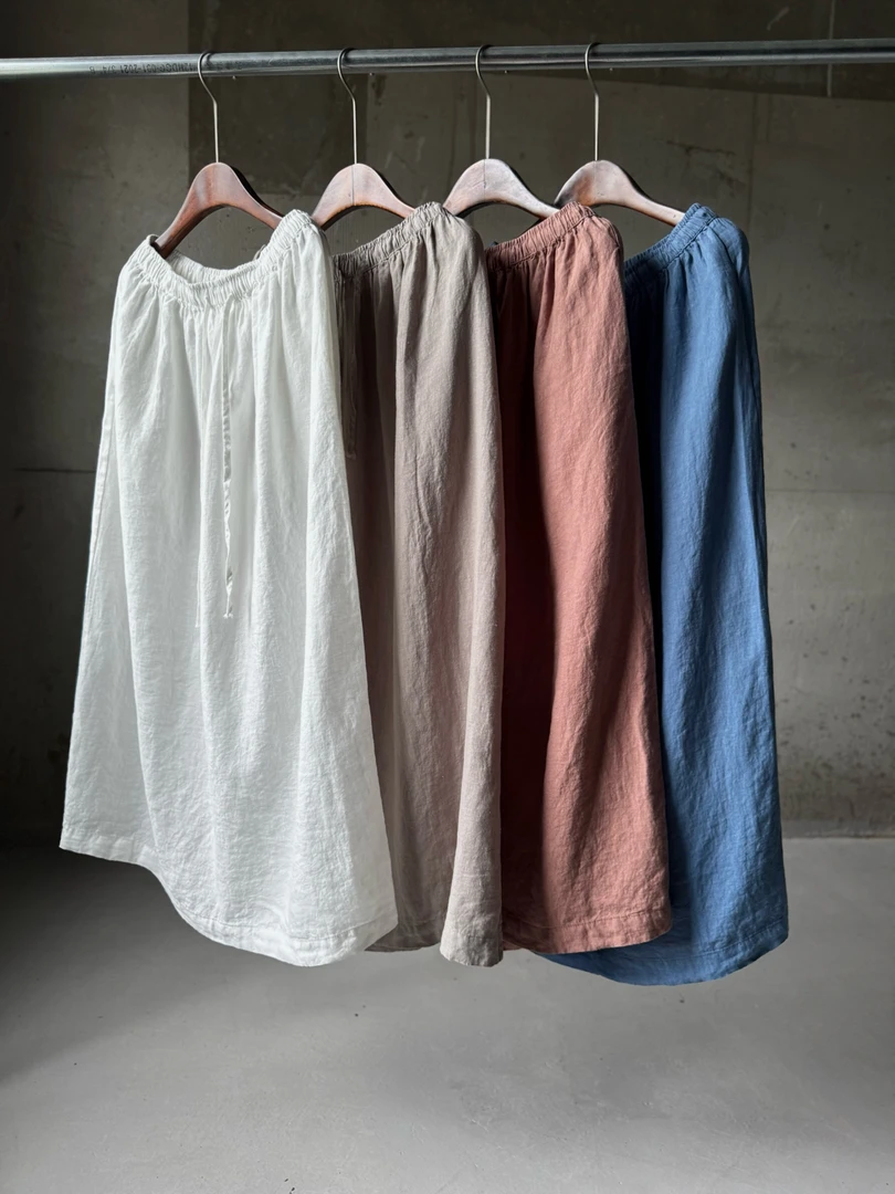 (老钱推荐)古木沉香金标汉麻半裙(90裙长)