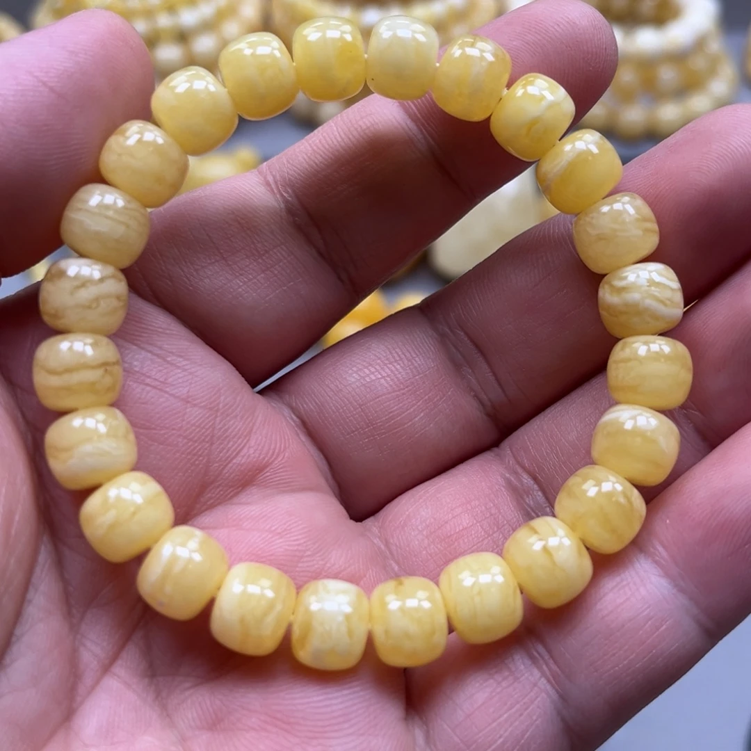 琥珀未镶嵌手链手串