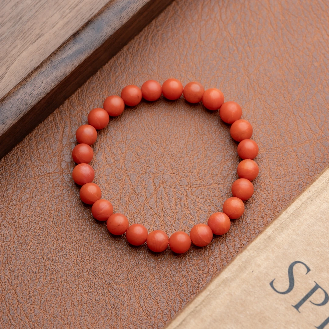 XIANYUAN/仙源保山南红8mm单圈手串