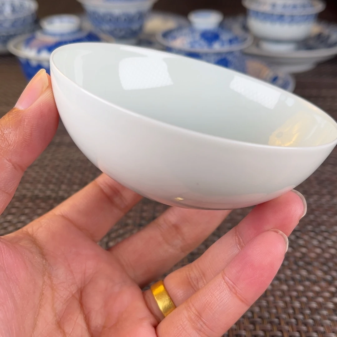 瓷片微瑕景德镇陶瓷杯子