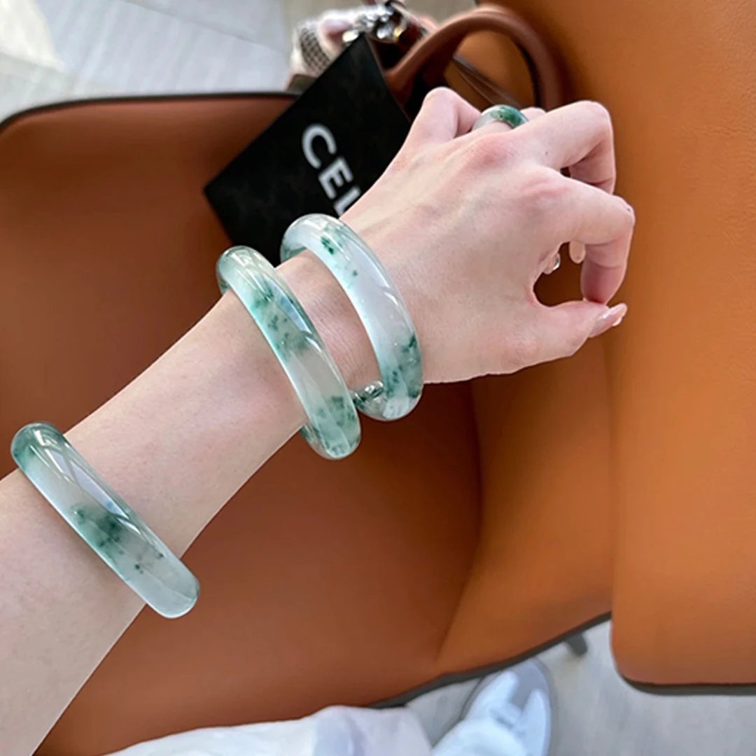 手镯一物一拍中古冰透美人镯女款