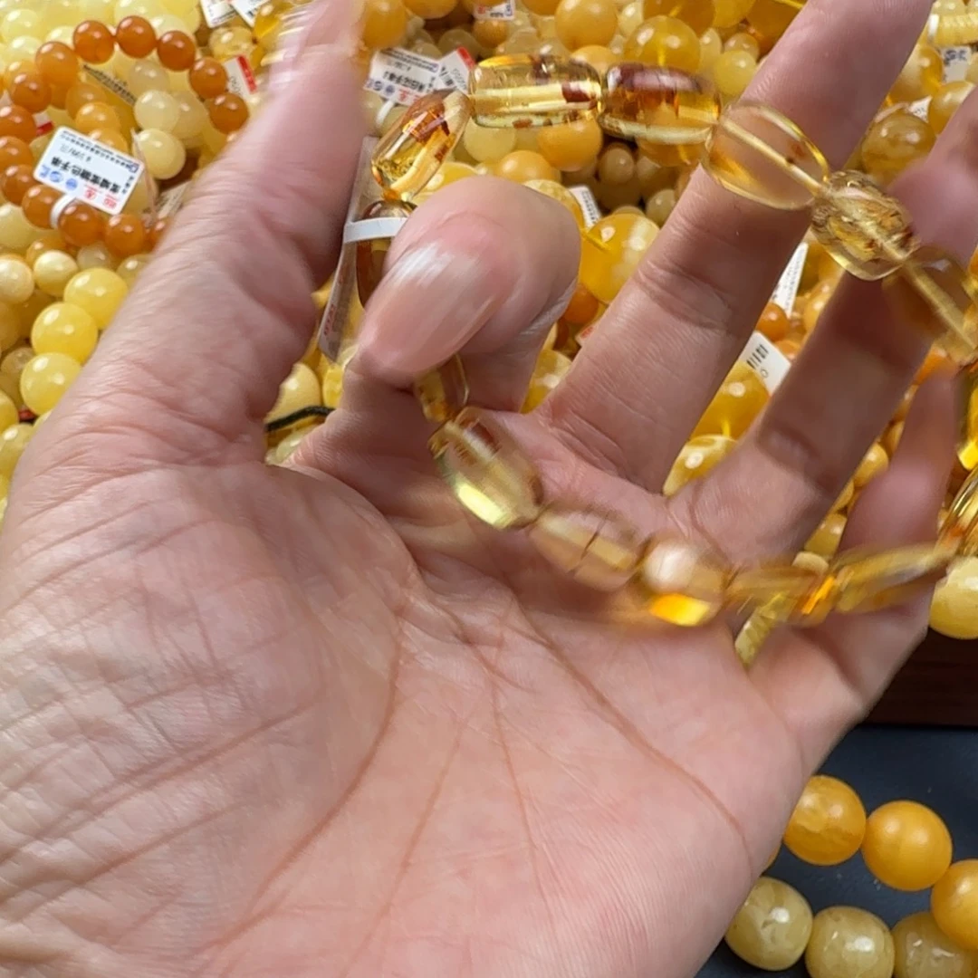 琥珀未镶嵌珠宝奇石
