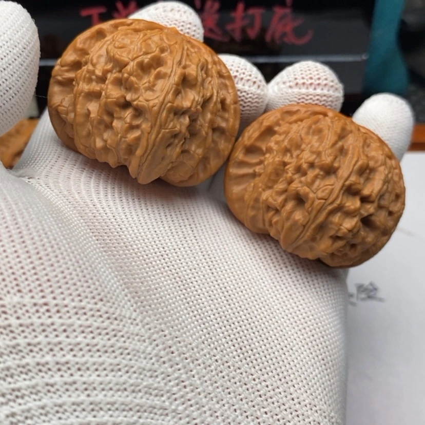 【闪购商品】文玩核桃把件普***ㅤ1白狮子