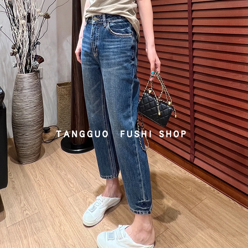 【福利专享】夏季八分裤法棍裤『无弹』牛仔裤小个子显瘦