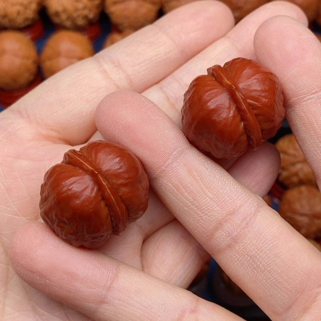 把件文玩核桃手捻元宝墩