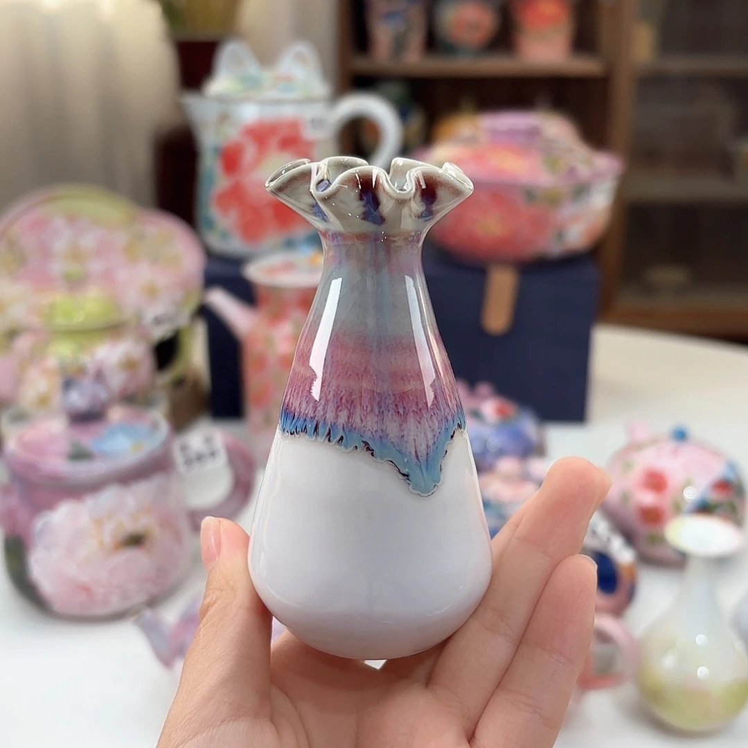 景德镇手绘高温釉下彩陶瓷茶具
