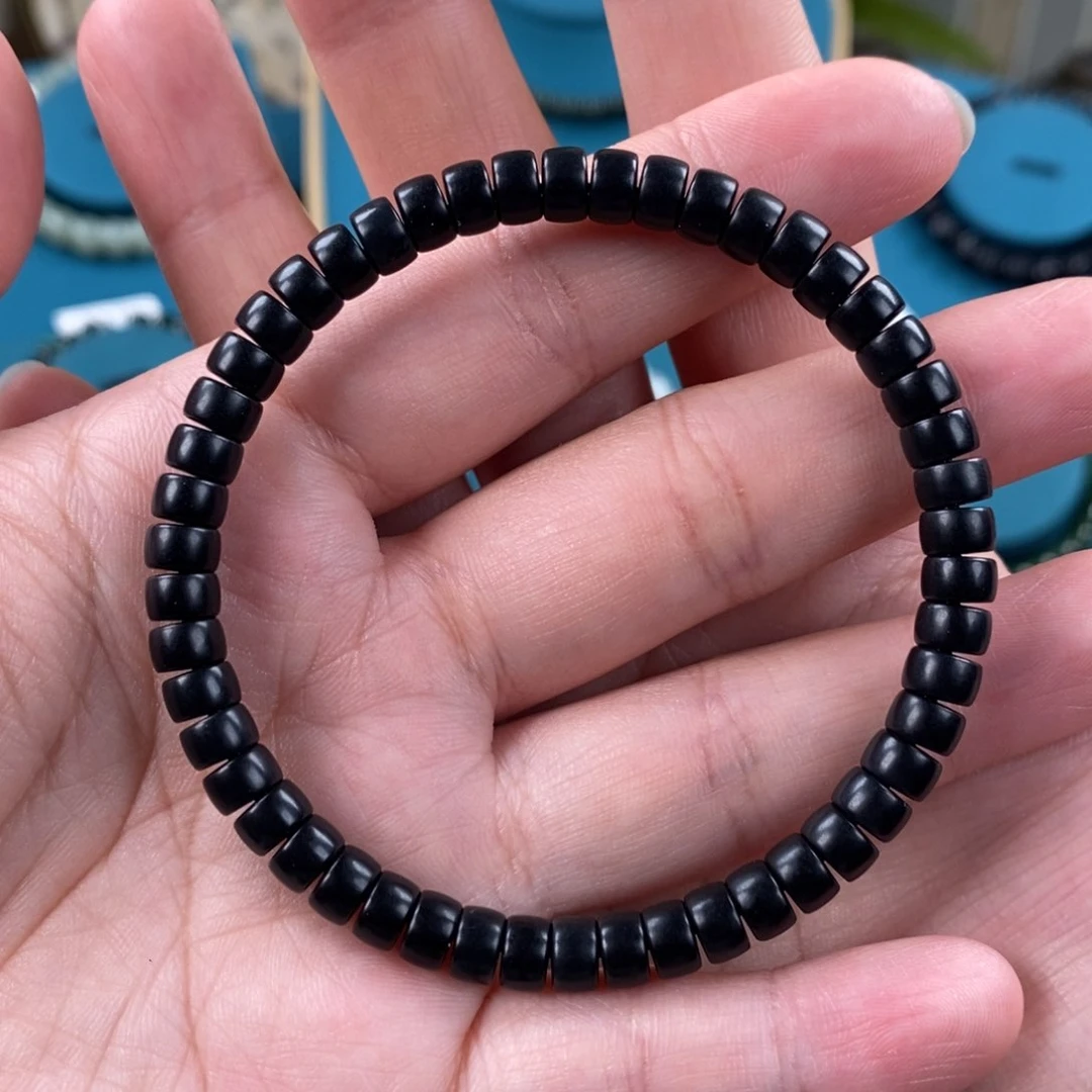 手链未镶嵌和田玉墨玉