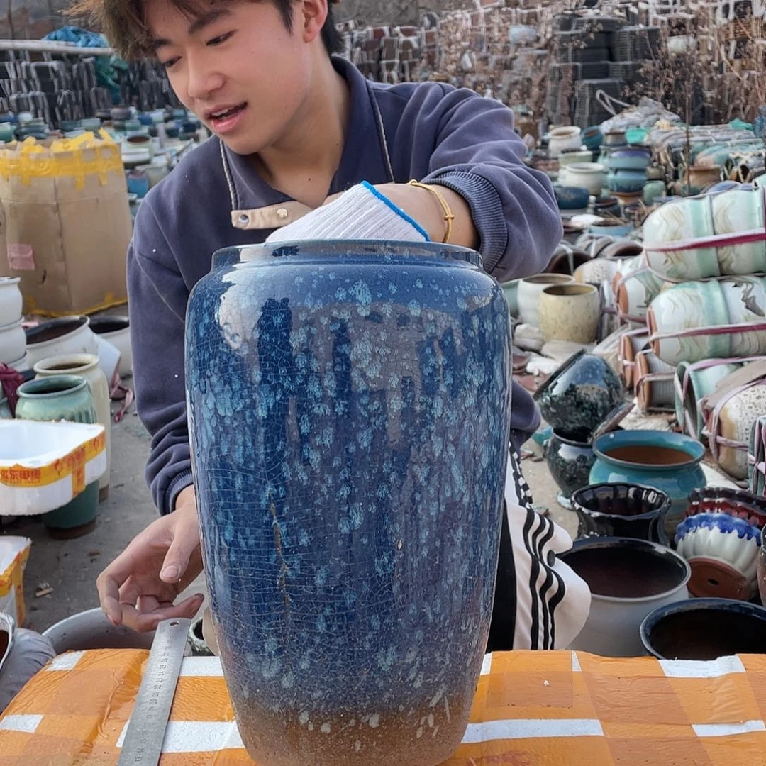 红陶宜兴紫砂花盆