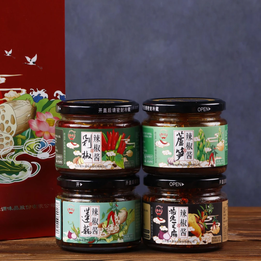 【曹县融媒助农】芦笋辣椒莲藕剁椒酱下饭神器厨房调味辣椒酱推荐