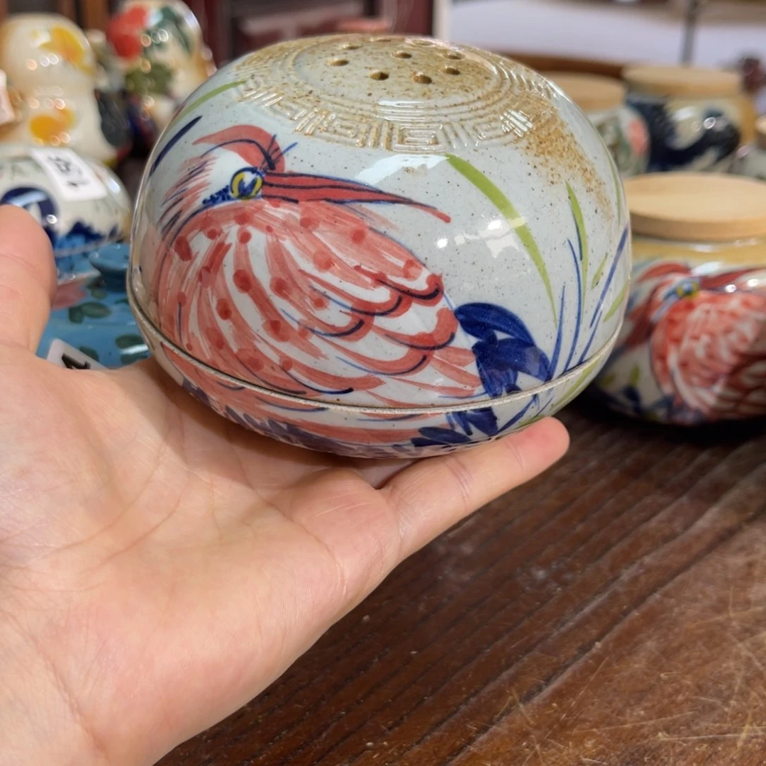 壶素浅陶瓷手工手绘