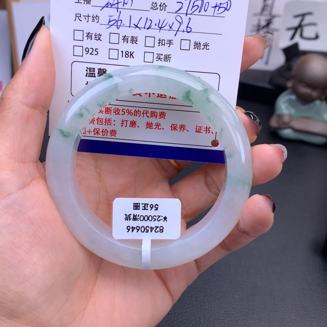 暖***阳未镶嵌手镯翡翠邮费自理