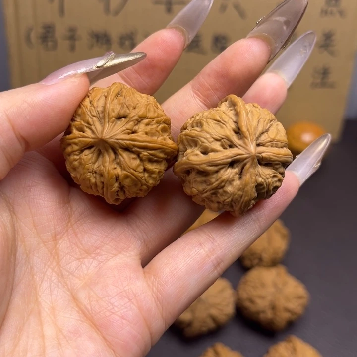 M***谷菩提籽类雨花石四棱马虎对有瑕