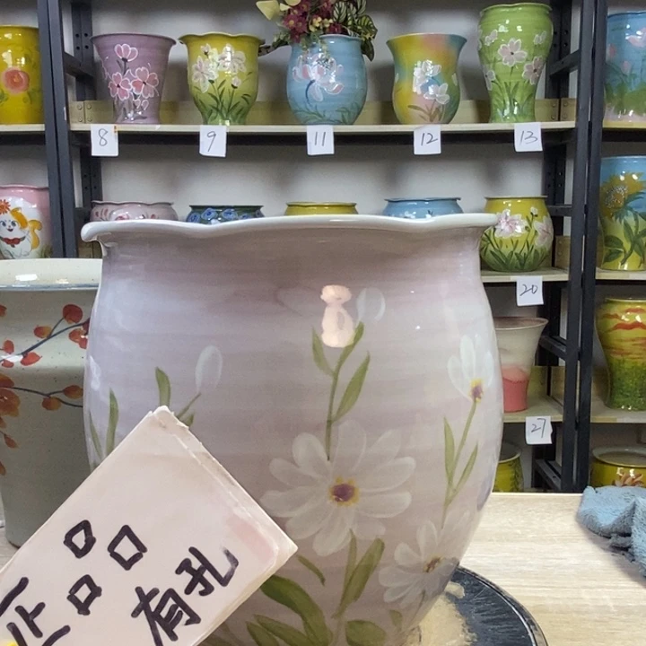 景德镇高温陶瓷花盆